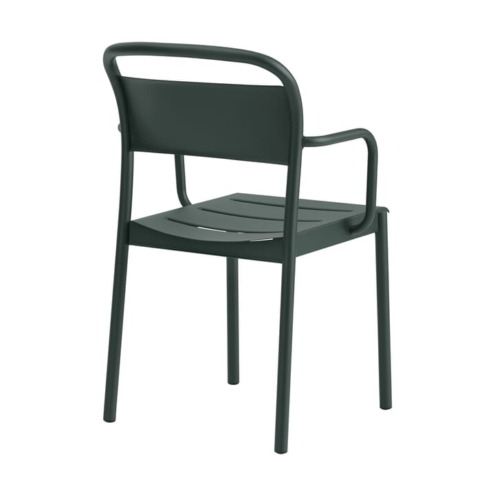 Krzesło Linear Steel Armchair - Dark green - Muuto