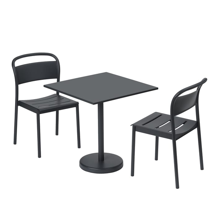 Krzesło Linear Steel Side Chair - Black - Muuto