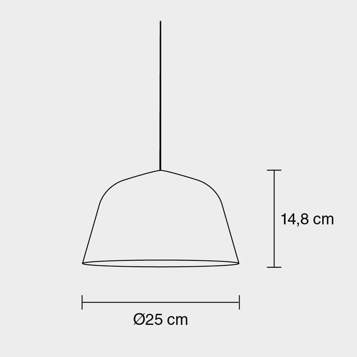 Lampa wisząca Ambit Ø 25 cm, czarny Muuto