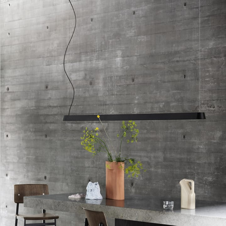 Linear lampa wisząca, black, 87,2 cm Muuto