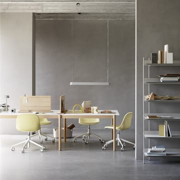 Linear System End Module stół - Black-Oak 240x142 cm - Muuto