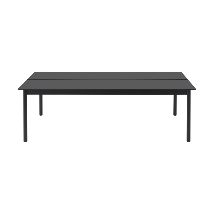 Linear System stół do jadalni 110x240 cm - Black nanolaminate-black-black - Muuto