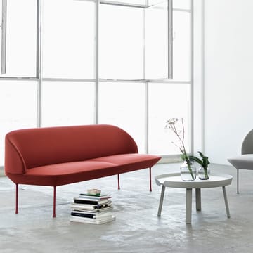 Oslo kanapa 2-osobowy - Steelcut 660-Dark red - Muuto