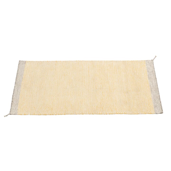 Ply dywan wełniany 85x140 cm - żółty - Muuto