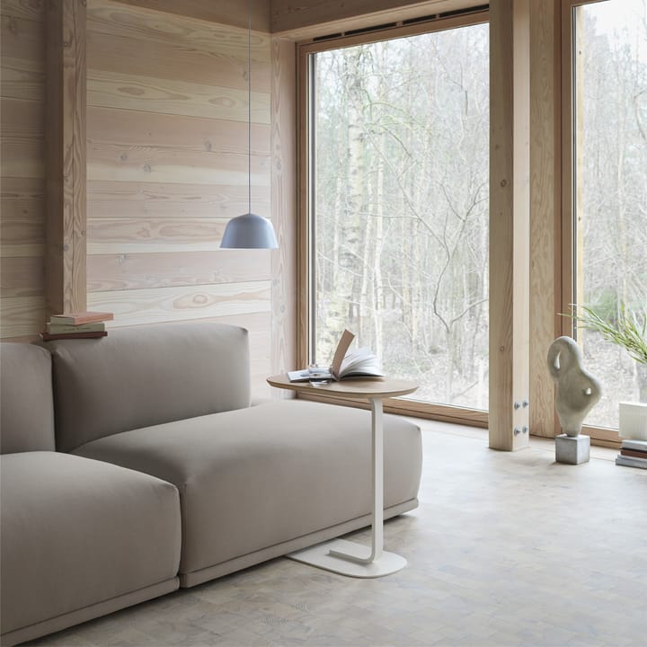 Relate stolik boczny H: 73,5 cm - Oak veneer-Off white - Muuto