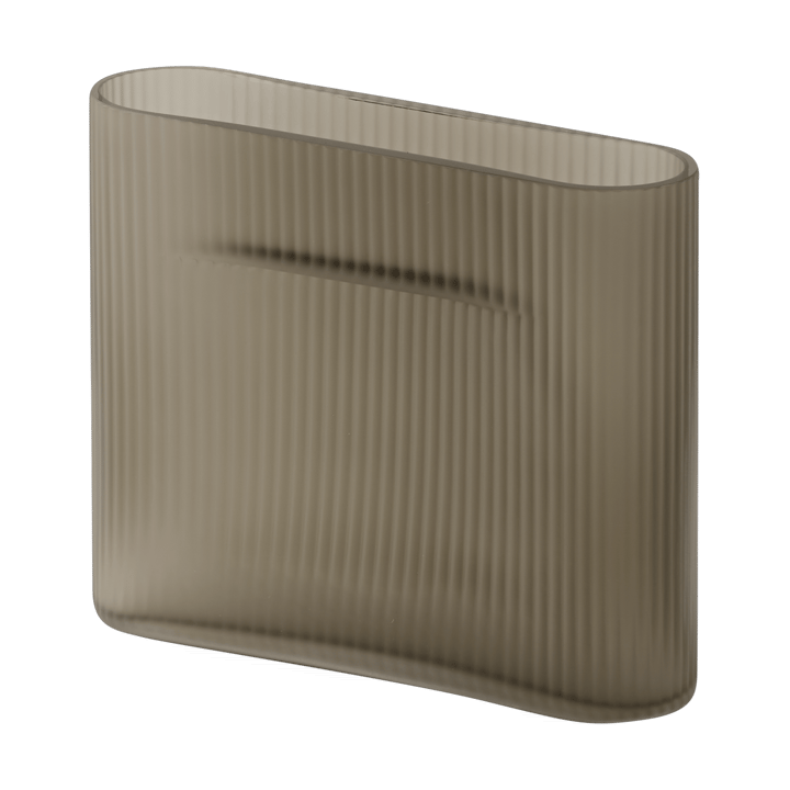 Ridge wazon matowe szkło 16,5 cm - Taupe - Muuto