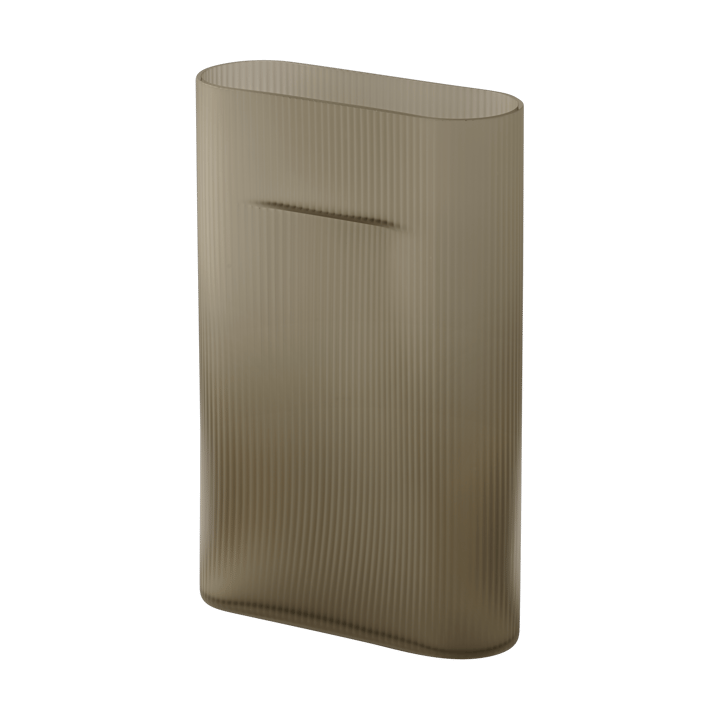 Ridge wazon matowe szkło 35 cm - Taupe - Muuto