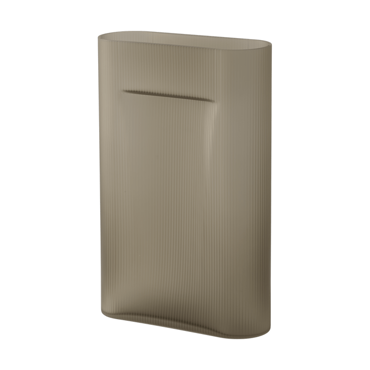 Ridge wazon matowe szkło 48,5 cm - Taupe - Muuto