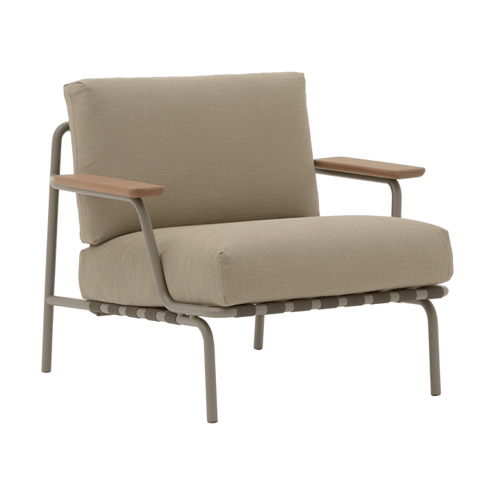 Settle Lounge Chair loungefotel - Ribbed Weave 5 Taupe - Muuto