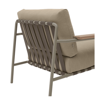 Settle Lounge Chair loungefotel - Ribbed Weave 5 Taupe - Muuto