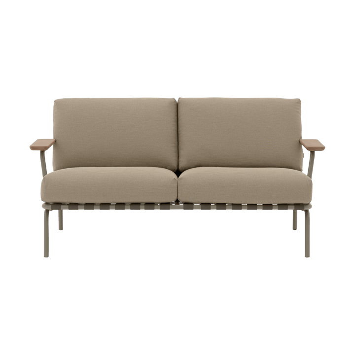 Settle sofa 2-osobowa - Ribbed Weave 5 Taupe - Muuto