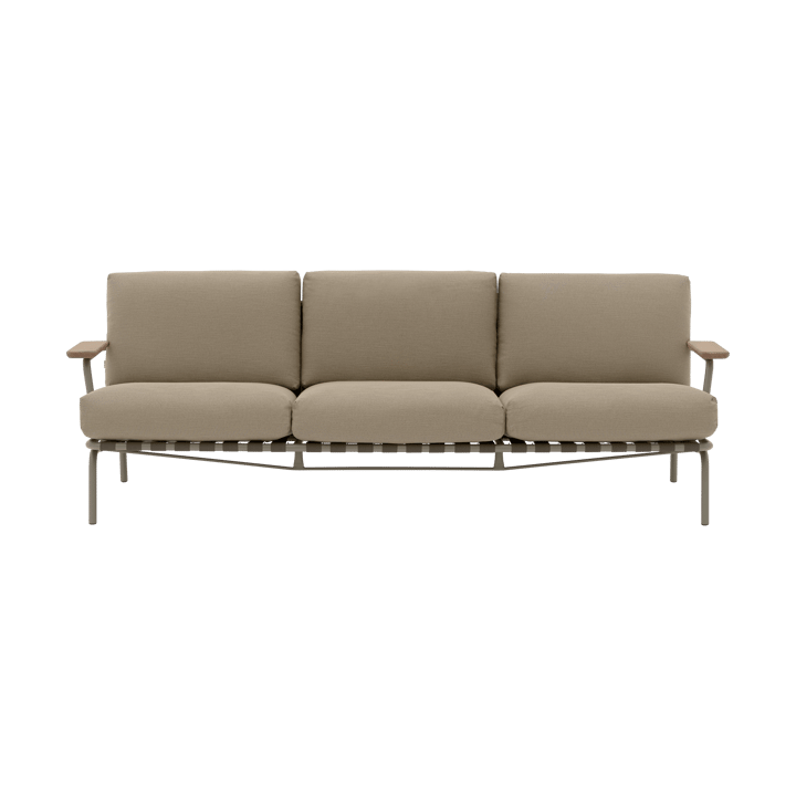 Settle sofa 3-osobowa - Ribbed Weave 5 Taupe - Muuto