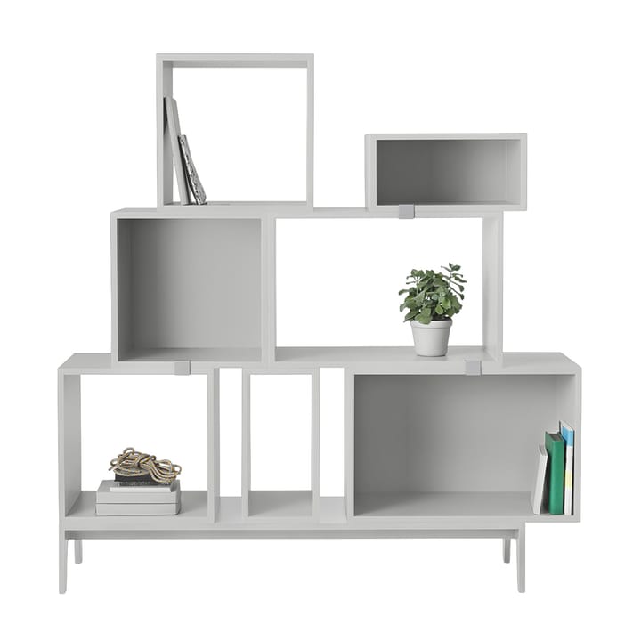 Stacked system regałów podium - Light grey - Muuto