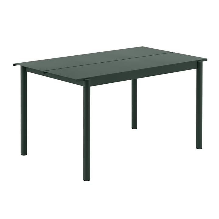 Stół Linear Steel Table 140x75 cm - Dark green - Muuto