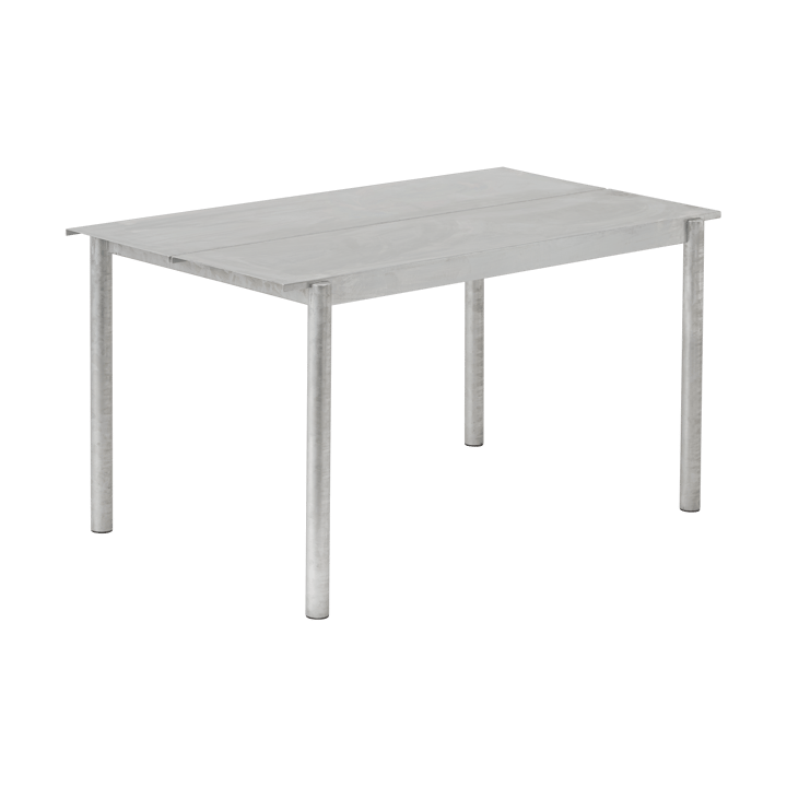 Stół Linear Steel Table 140x75 cm - Warm galvanized steel - Muuto