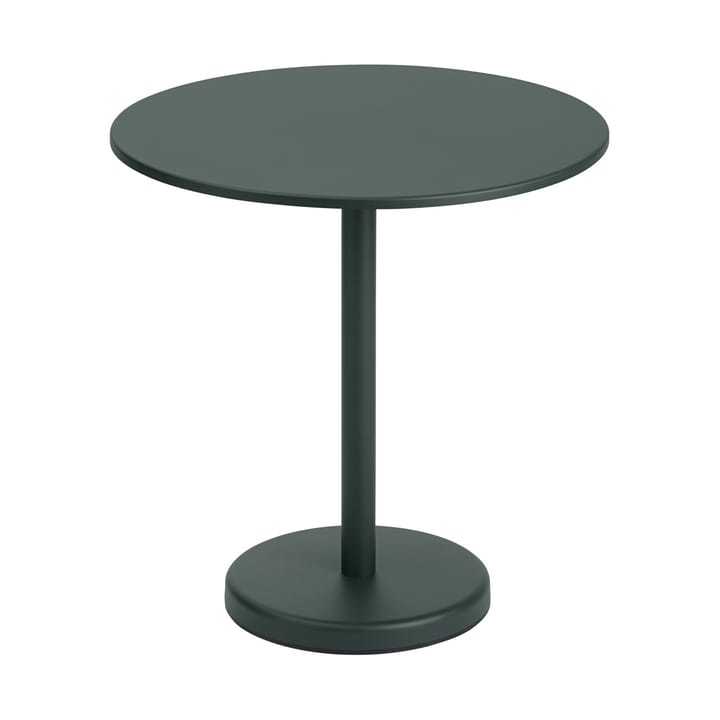 Stół Linear Steel Table Ø70 cm - Dark green - Muuto