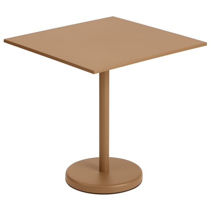 Stół Linear Steel Table 70x70 cm - Burnt orange - Muuto