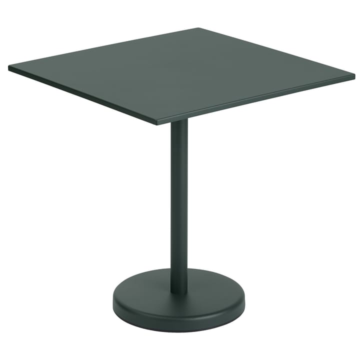 Stół Linear Steel Table 70x70 cm - Dark green - Muuto