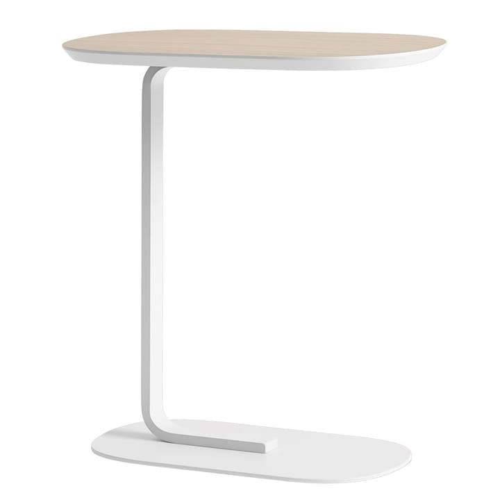 Stolik boczny Relate 60,5 cm - Oak veener-Off white - Muuto