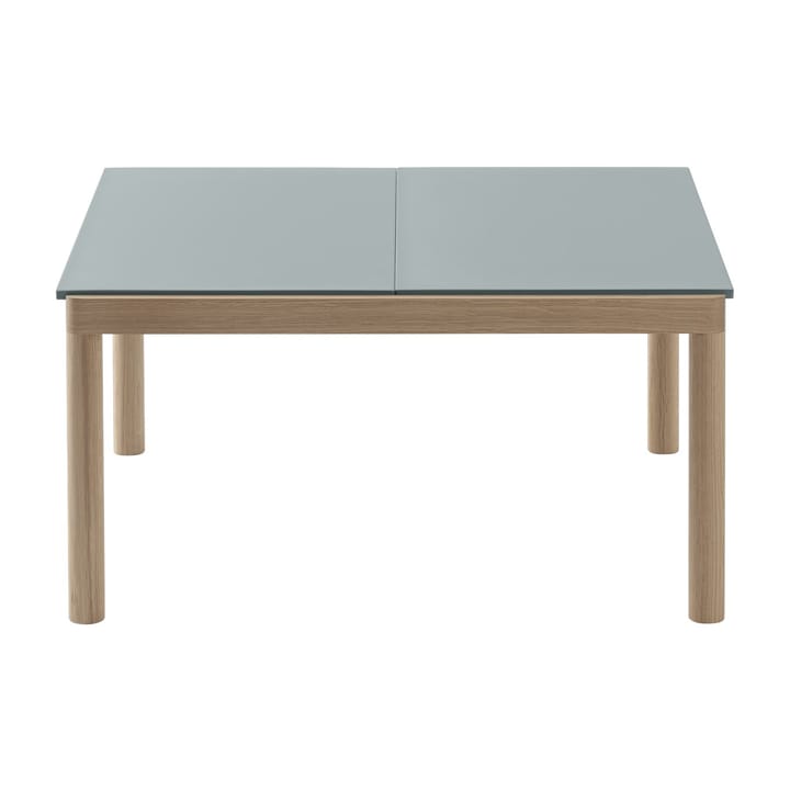 Stolik kawowy Couple 2 Plain 80x84x40 cm - Pale blue-oak - Muuto