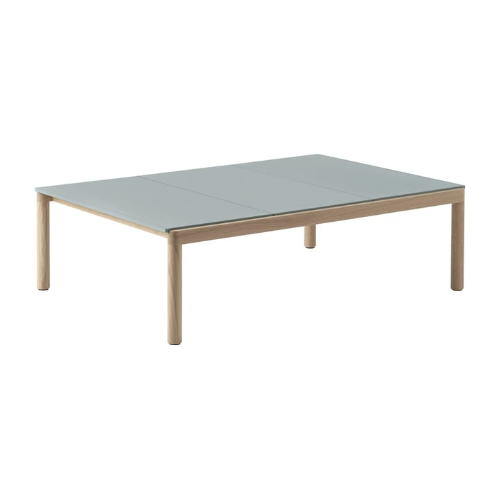 Stolik kawowy Couple 3 Plain 120x84x35 cm - Pale blue-oak - Muuto