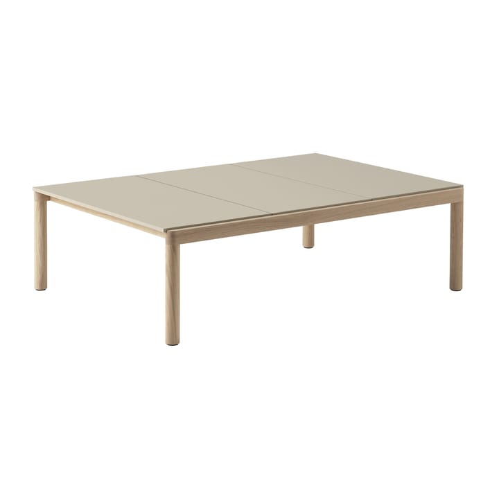 Stolik kawowy Couple 3 Plain 120x84x35 cm - Sand-oak - Muuto