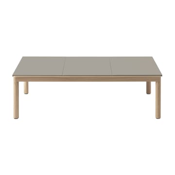 Stolik kawowy Couple 3 Plain 120x84x35 cm - Taupe-oak - Muuto