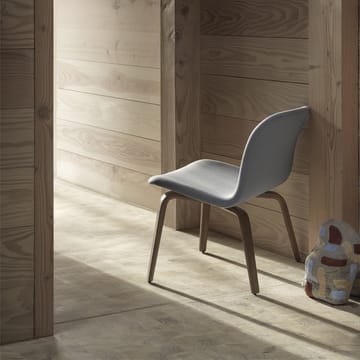 Visu fotel tapicerowany fotel - Refine leather beige-Brown oak - Muuto