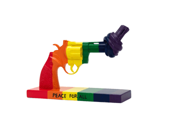 Dekoracja Peace for All 19 cm - Multi - Non Violence