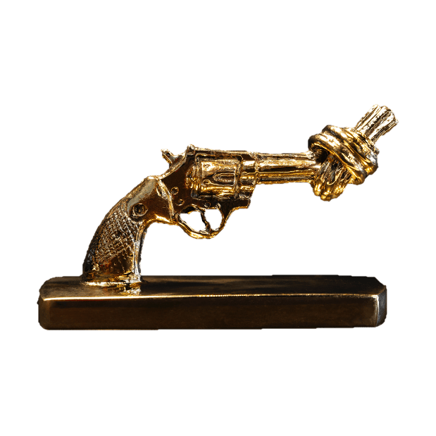 Knotted Gun mini 7 cm - Brąz - Non Violence