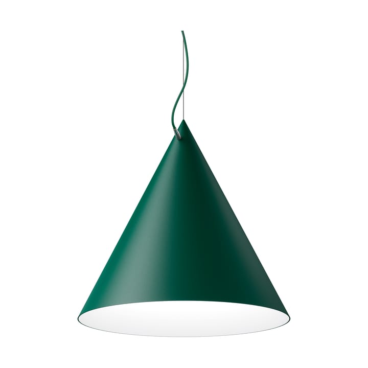 Lampa wisząca Castor 60 cm, British racing green - ciemnozielony - mosiądz Noon