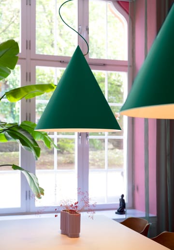 Lampa wisząca Castor 60 cm - British racing green - ciemnozielony - mosiądz - Noon