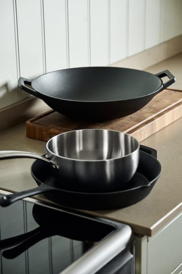 Patelnia wok Nordwik Ø36 cm - Żeliwo-czarny - Nordwik