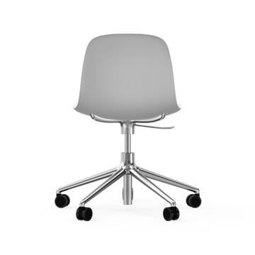 Form chair swivel 5W kontorskrzesło - biały, aluminium, koła - Normann Copenhagen