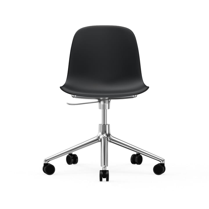 Form chair swivel 5W kontorskrzesło - czarny, aluminium, koła - Normann Copenhagen