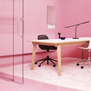 Form chair swivel 5W kontorskrzesło - niebieski, czarny aluminium, koła - Normann Copenhagen