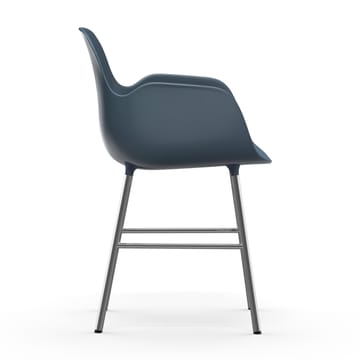 Form Chromowane nogi fotela Shape - Niebieski - Normann Copenhagen