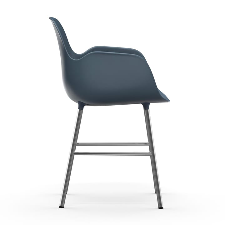 Form Chromowane nogi fotela Shape, Niebieski Normann Copenhagen