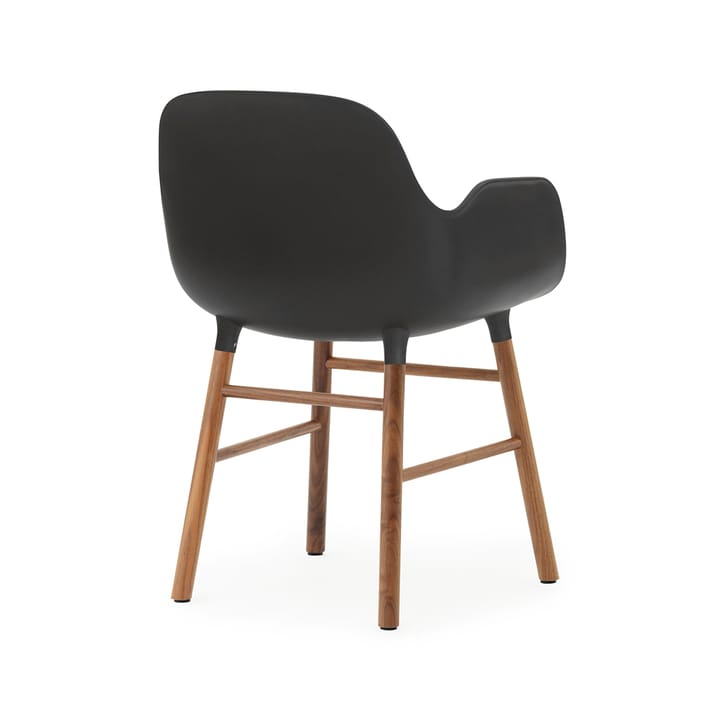 Form fotel, black, nogi orzecha włoskiego Normann Copenhagen