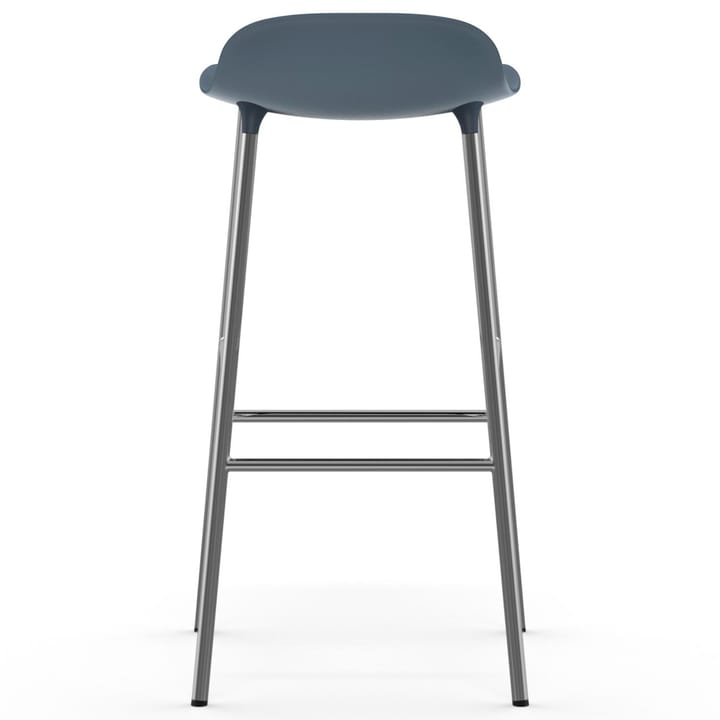 Form krzesło barowe chromadowe nogi 75 cm, Niebieski Normann Copenhagen