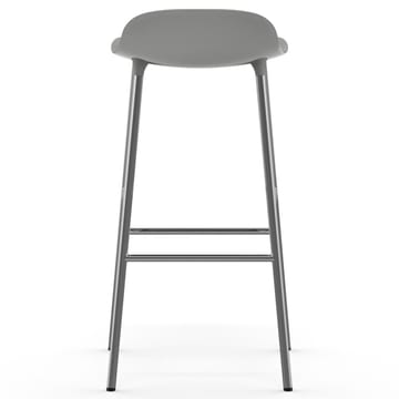 Form krzesło barowe chromadowe nogi 75 cm - szary - Normann Copenhagen