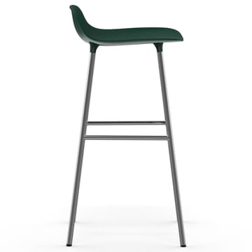 Form krzesło barowe chromadowe nogi 75 cm - Zielony - Normann Copenhagen