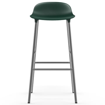 Form krzesło barowe chromadowe nogi 75 cm - Zielony - Normann Copenhagen