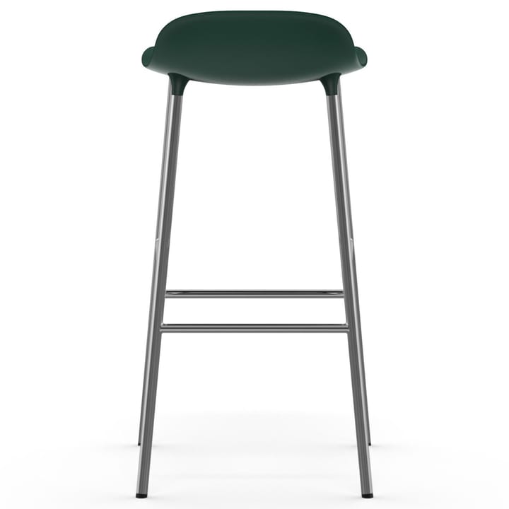 Form krzesło barowe chromadowe nogi 75 cm, Zielony Normann Copenhagen