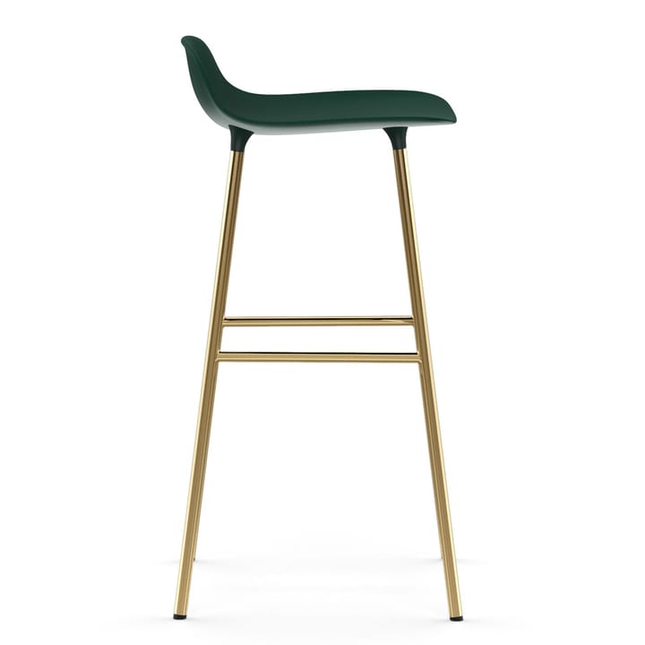 Form krzesło mosiężne nogi stołka barowego 75 cm, Zielony Normann Copenhagen