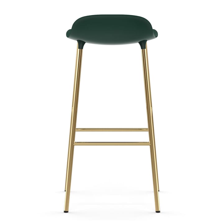 Form krzesło mosiężne nogi stołka barowego 75 cm, Zielony Normann Copenhagen