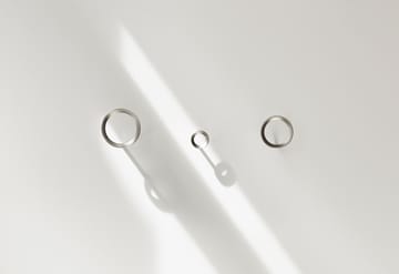 Haczyk Loop small Ø4,4 cm - Brushed Zinc - Normann Copenhagen