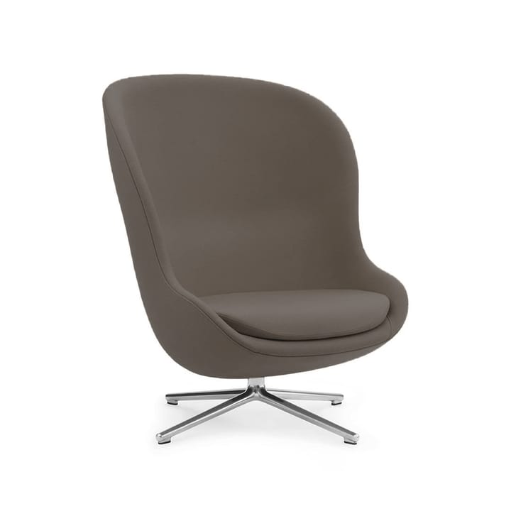 Hyg fotel - Läder ultra 41585 szary - Normann Copenhagen