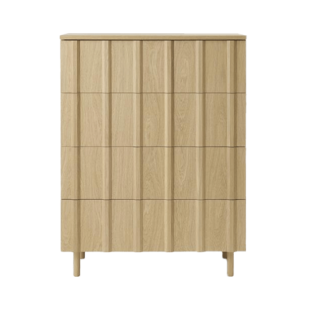 Komoda Rib Dresser, 4 szuflady - Oak - Normann Copenhagen