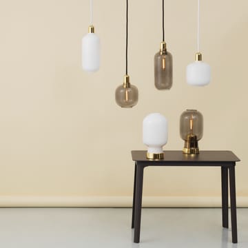 Lampa Amp duża - biały - mosiądz - Normann Copenhagen